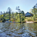 View of cottage from vantage point of the water