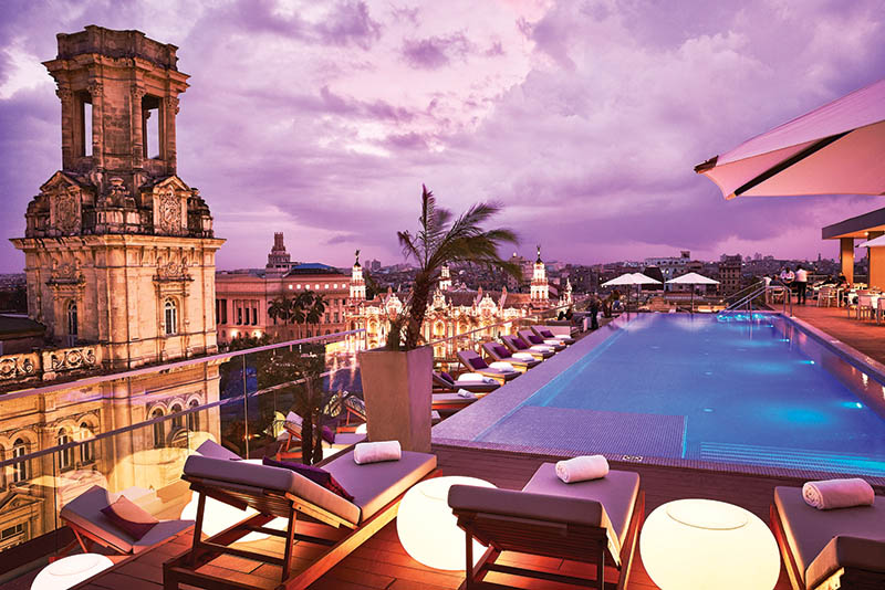 Rooftop Pool sunset