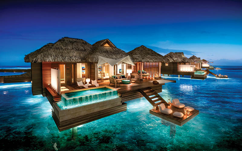Sandals-SuiteExteriorNight_from Tracy