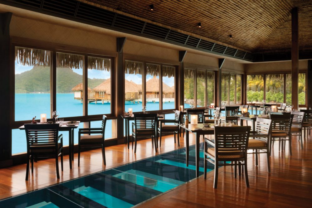 Lagoon views at Lagoon Restaurant by Jean-Georges. Photo courtesy St. Regis Bora Bora Resort